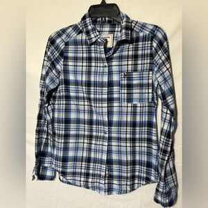 Abercrombie & Fitch Women’s Blue Plaid Shirt